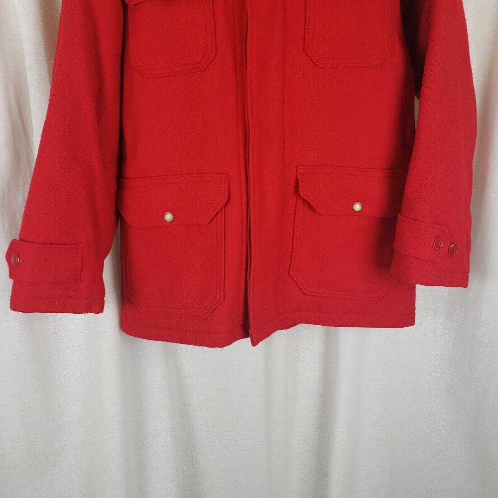 Vintage Woolrich Mackinaw Wool Cruiser Field Hunting Jacket Barn Coat Mens 42 - Picture 3 of 7